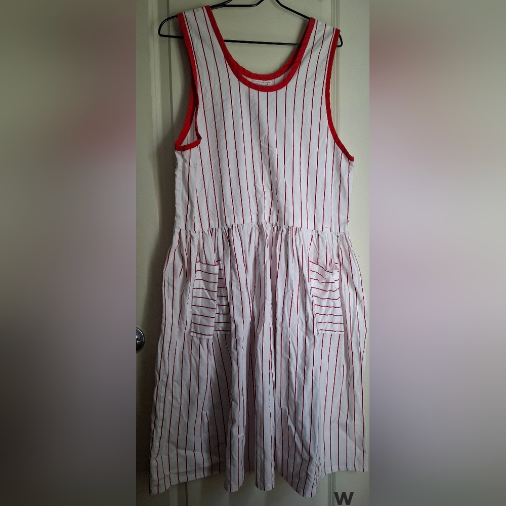 Vtg‎ Womens Dress Flowy Sporty Casual Beachy Casual Cottagecore M Streetwear